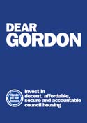 New DCH pamphlet - Dear Gordon: Invest in decent, affordable, secure and accountable council housing